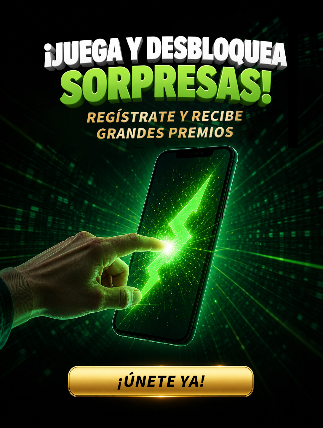 Juega y desbloquea sorpresas: registrate y recibe grandes premios